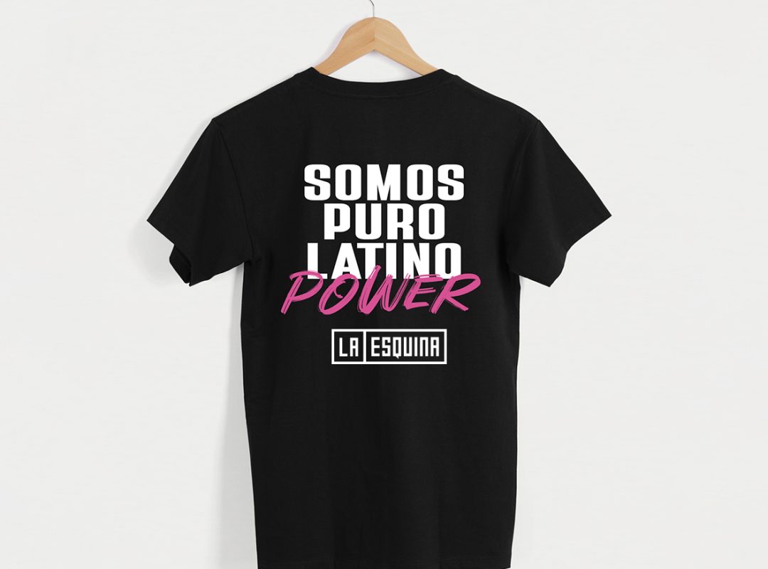 Isolated black t-shirt model front view